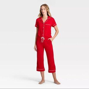 NWT | Size M | Auden Women's Cloud Knit Pajama Set | Red